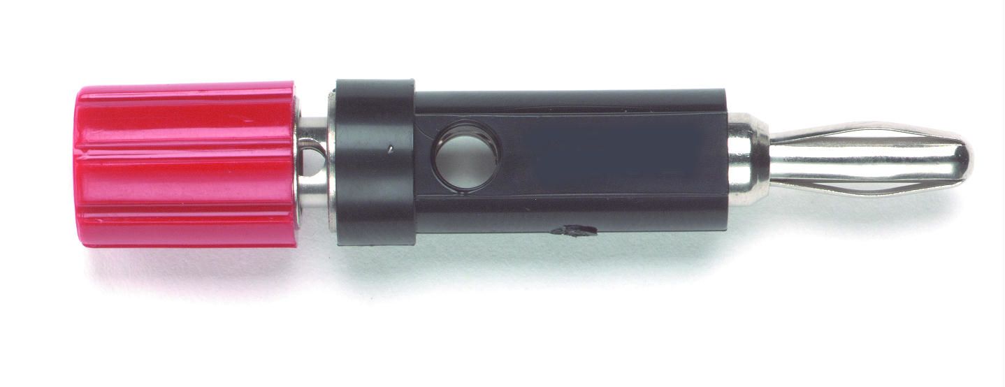 Adaptateur de connecteur de test Pomona, Ø 4mm, Rouge, avec contacts Laiton