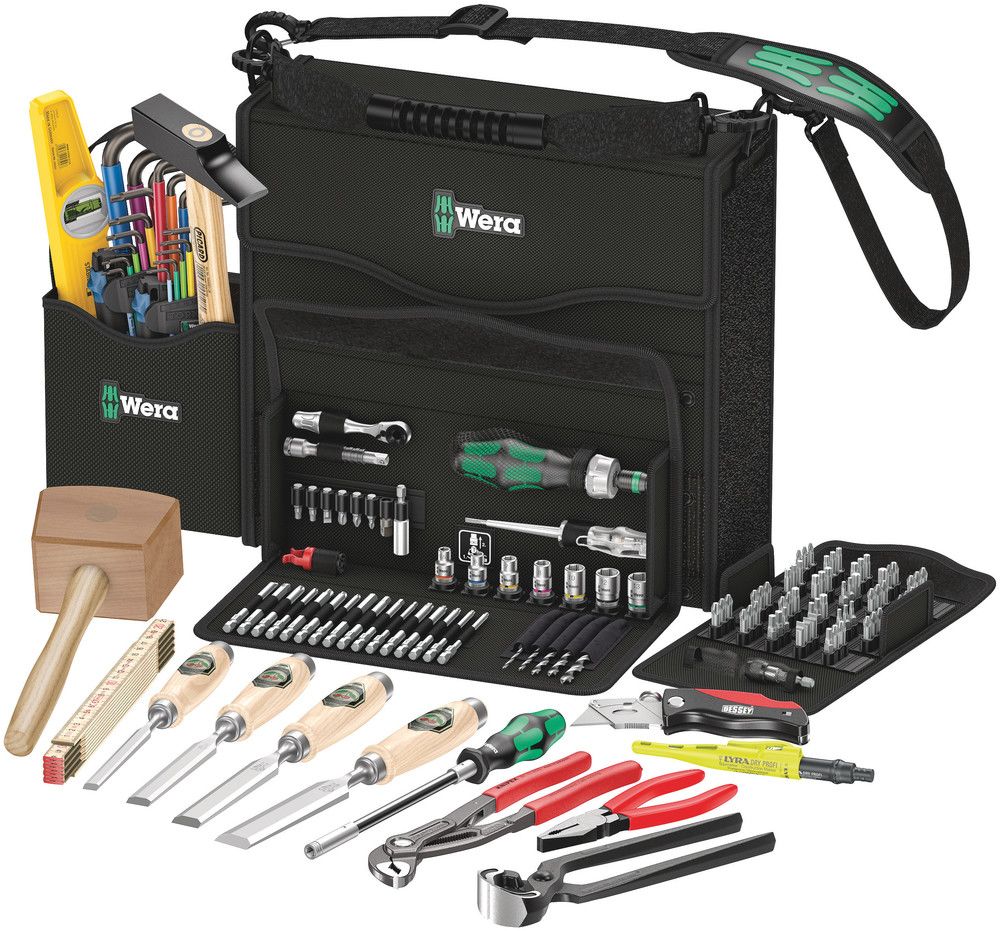 Wera 134 Piece Wood Applications Set Tool Kit with Bag
