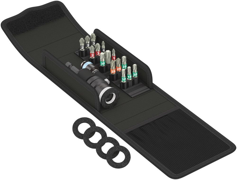 Wera 21 Piece Patio Construction Set Tool Kit with Pouch