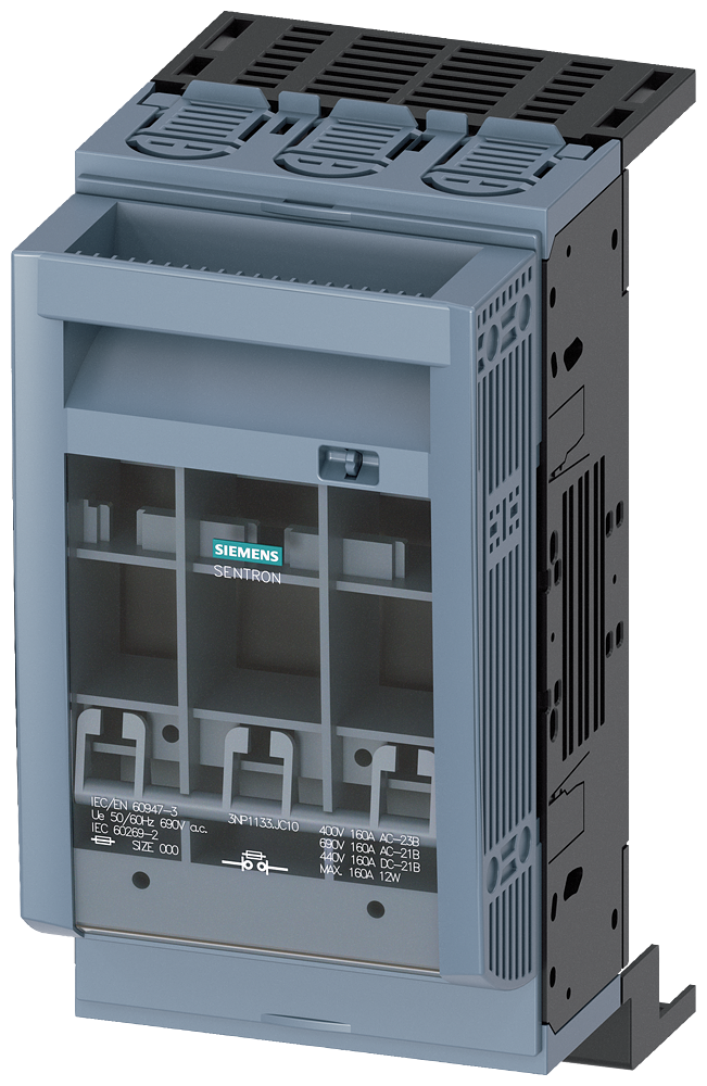 3NP11331JC10 Siemens 160A 3 Fused Switch Disconnector, NH00 Fuse