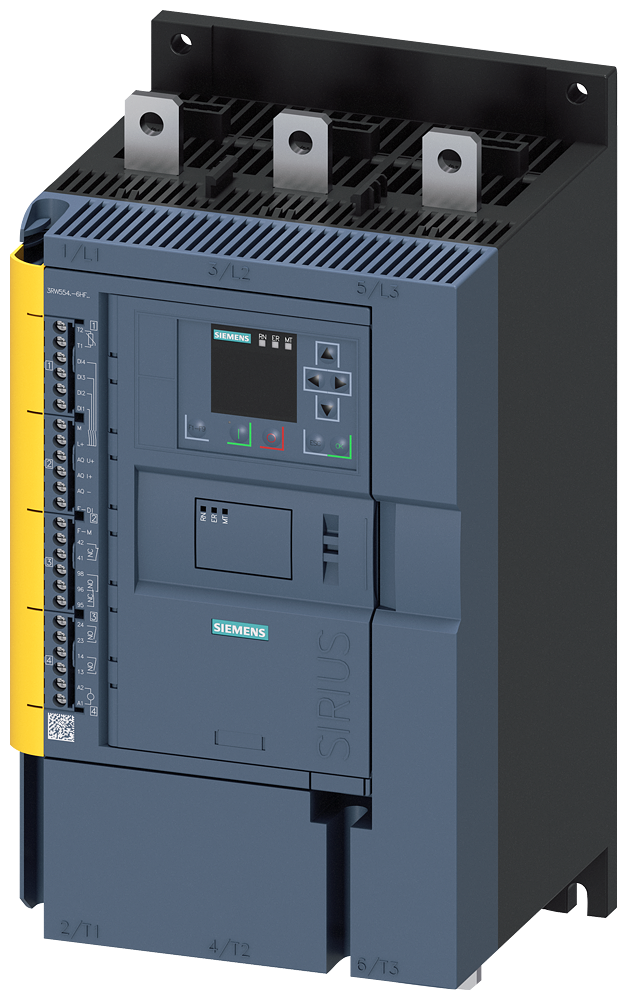 3RW55446HF14 Siemens 75 kW Soft Starter, 480 V, 3 Phase, IP00, IP20 RS