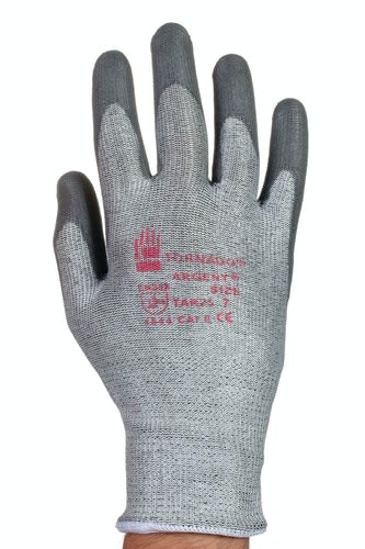 Tornado Argent Schneidfeste Handschuhe, Garn Grau, Größe 8, M
