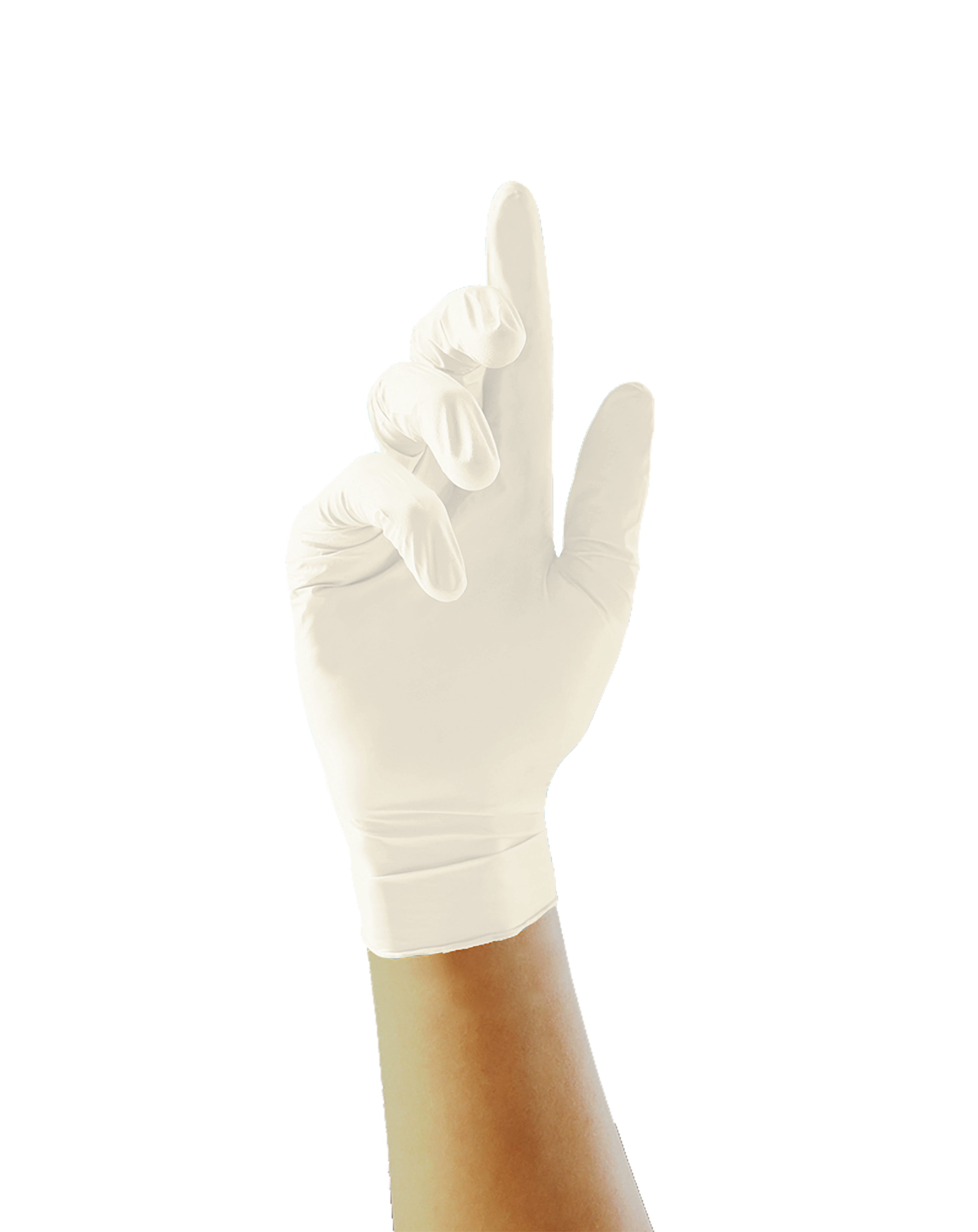 GS0024 Uniglove Natural Colour Powdered Latex Disposable Gloves, Size