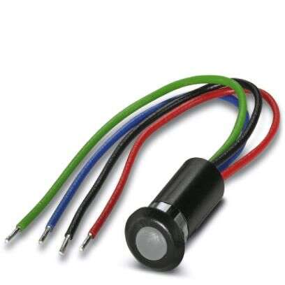 Phoenix Contact HS LCA Series Indicator, 8mm Mounting Hole Size, Lead Wires Termination, IP68