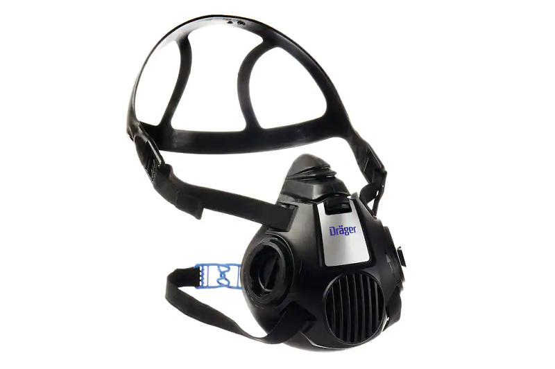 X-plore 3500 Series Half-Type Respirator Mask with Replacement Filters, Size M, Hypoallergenic