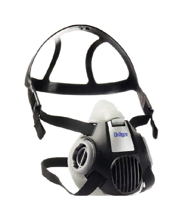 DRAEGER X-plore 3300 Series Half-Type Respirator Mask with Replacement Filters, Size M