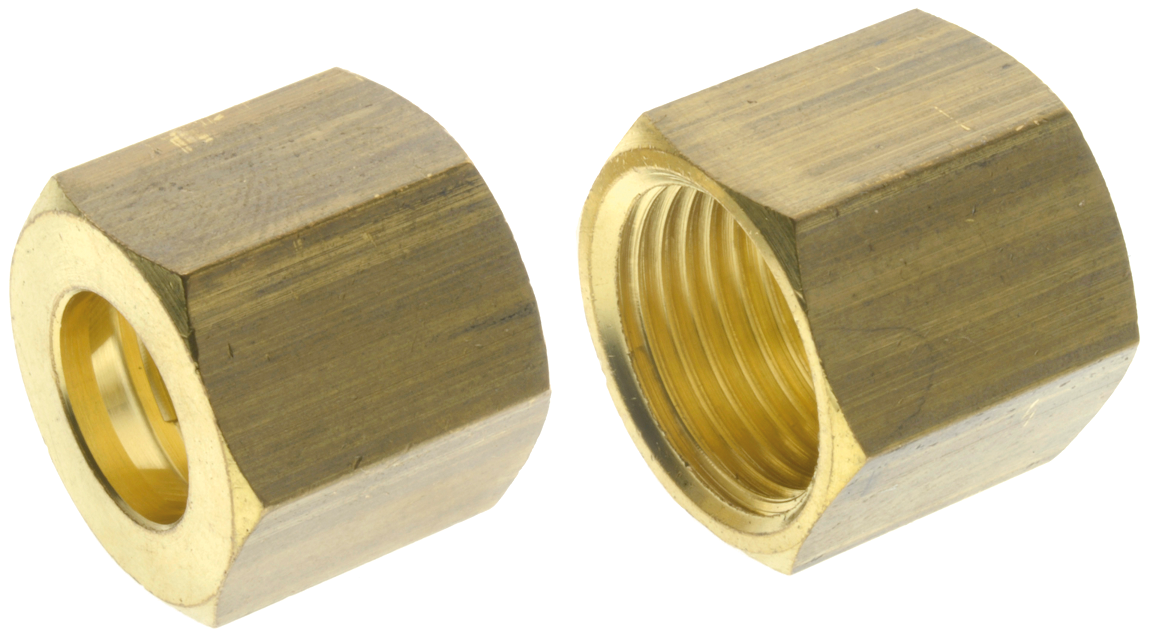 RS PRO Brass Compression Fitting, Straight Threaded Nut, Female M18 | RS