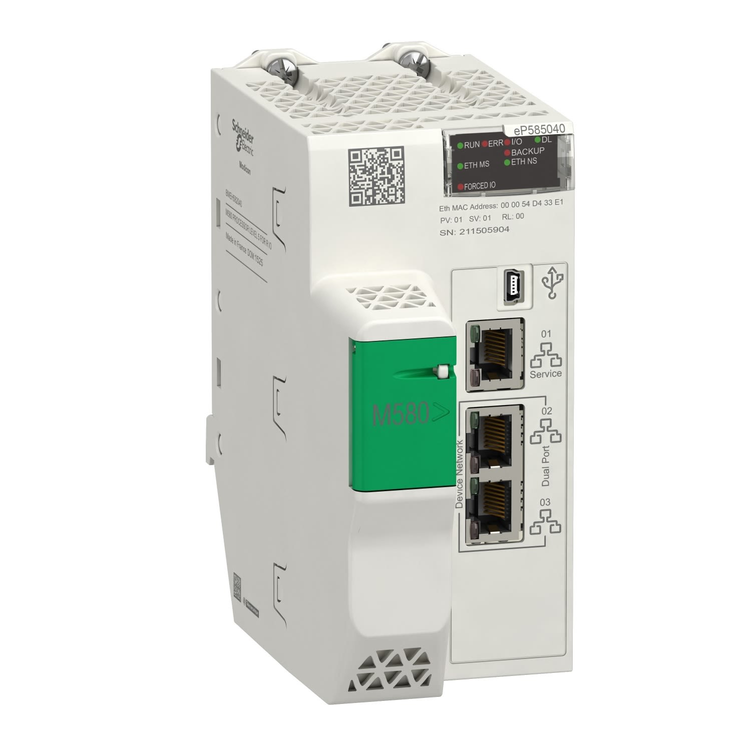 BMEP585040 | Schneider Electric M580 PLC CPU, Analog, Digital Outputs ...