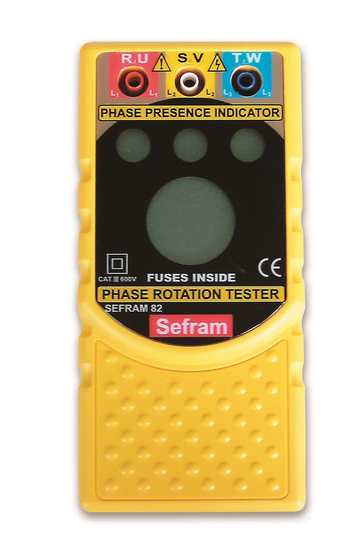Sefram SEFRAM82 Phase Rotation Tester, CAT III 600V, 400Hz Max, 700V ac Max