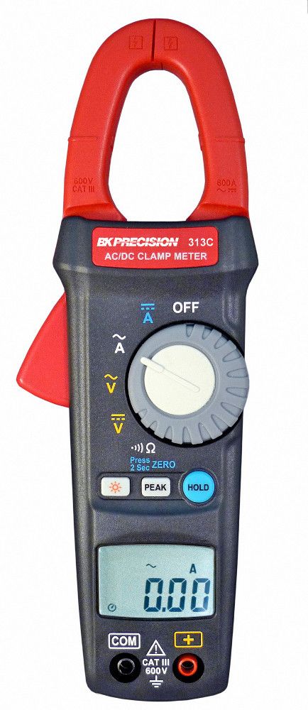 Pinza amperimétrica Sefram BK313C, corriente máx. 600A ac, 600A dc, 600V - CAT III