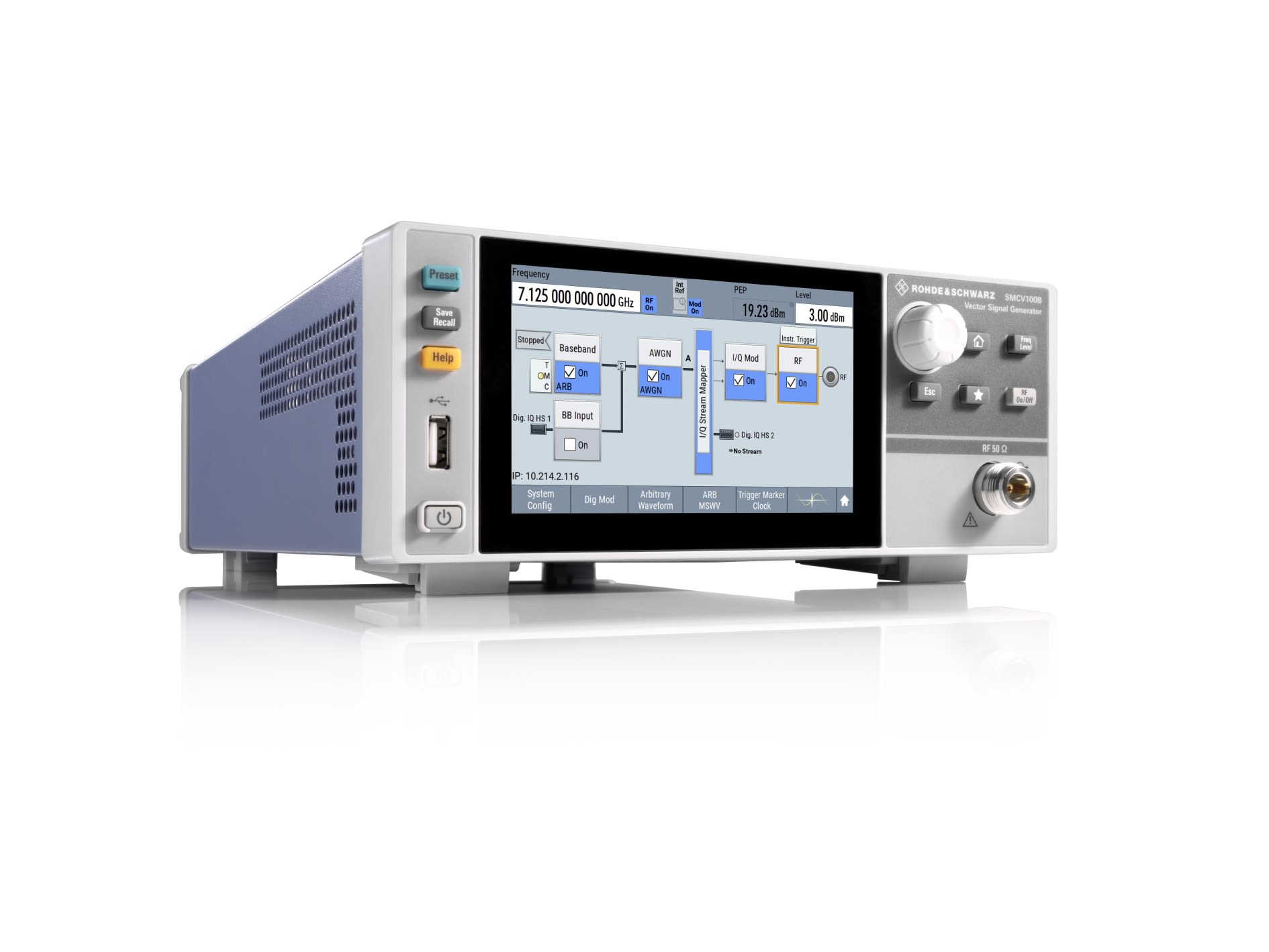 Rohde & Schwarz SMCV100BP2 Bundle HF-Signalgenerator 4kHz → 3GHz, Auflösung 0.001Hz
