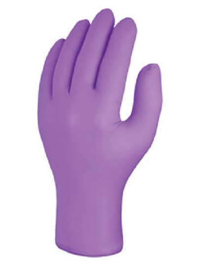 Skytec Purple Powder-Free Nitrile Gloves, Size XL, 100 per Pack
