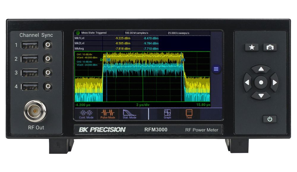 BK Precision RFM3002-GPIB RF Power Meter 400Hz USB
