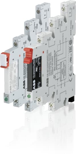 ABB CR-S Relay Socket for use with CR-S Interface Relay 1 Pin, DIN Rail, 12 → 24V ac/dc