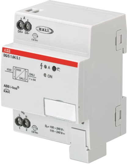 ABB DG/S 210mW Lighting Controller Gateway, DIN Rail Mount, 240 V ac