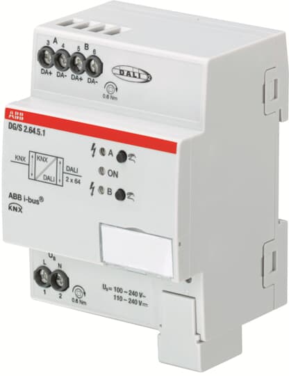 ABB DG/S 210mW Lighting Controller Gateway, DIN Rail Mount, 240 V ac