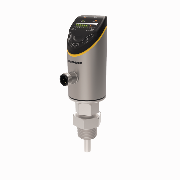 Turck FS100 Series Liquid Media Flow Sensor for Liquid, 0.18 l/min Min, 18 L/min Max