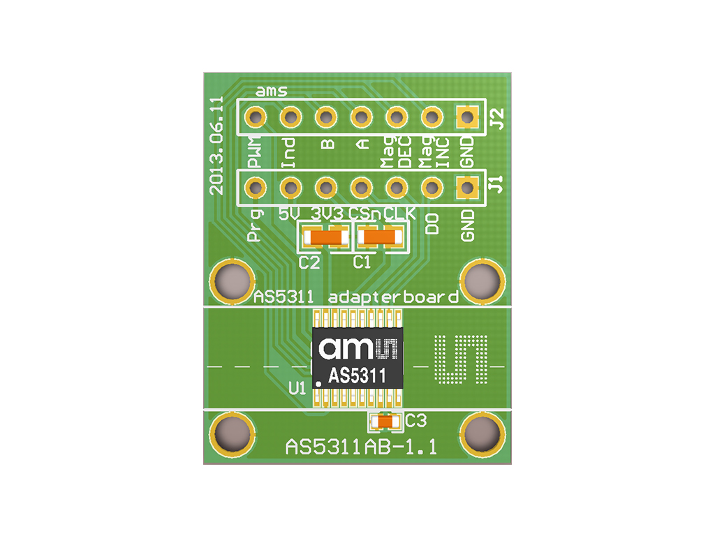 Scheda adattatore AS5311-TS_EK_AB ams OSRAM, con Sensore di posizione