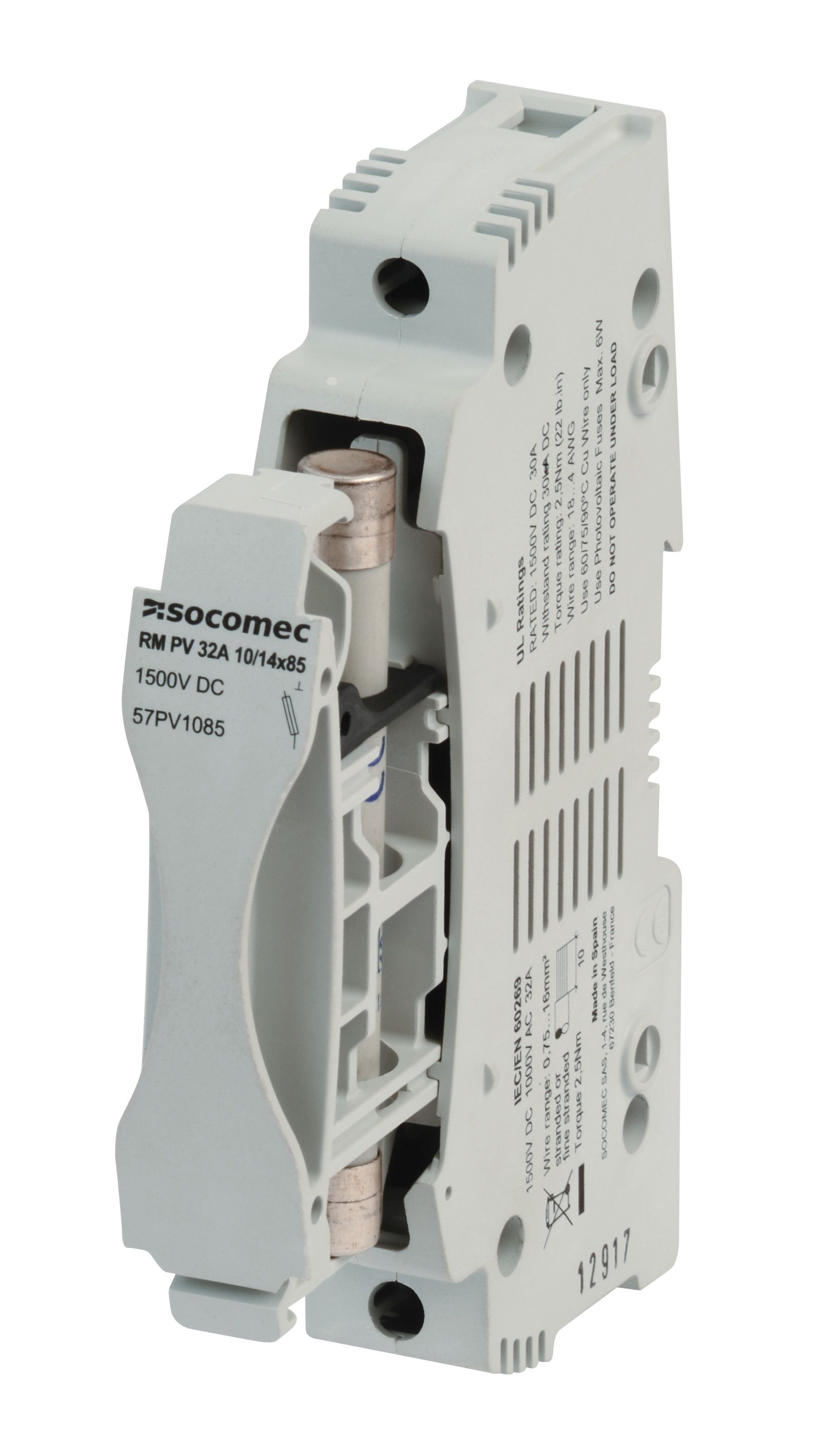 57PV1085 Fused Switch Disconnector, 1 Pole, 32A Max Current RS