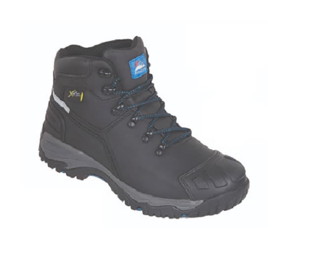 5208-07 | Himalayan Black Steel Toe Capped Unisex Safety Boots, UK 7 ...