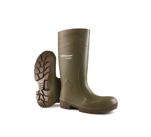 Dunlop Green Steel Toe Capped Unisex Safety Boots, UK 6, EU 6.5