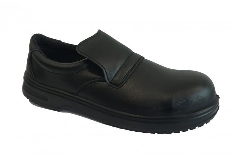 Chaussures de sécurité P200, T44.6 Mixte, Noir