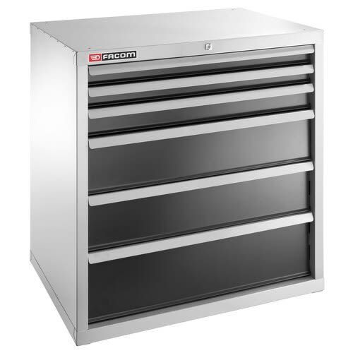 Facom Lockable Floor Standing Storage Cabinet, 980 x 680 x 1000mm