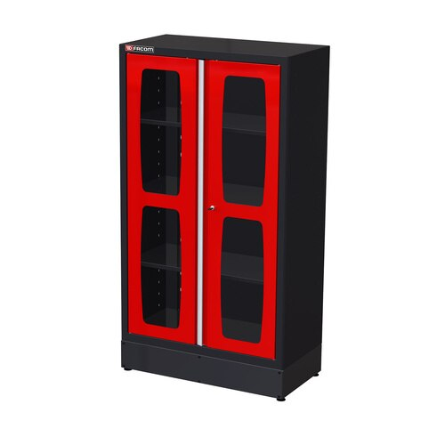 Facom 2 Door Lockable Floor Standing Storage Cabinet, 1000 x 509 x 1835mm
