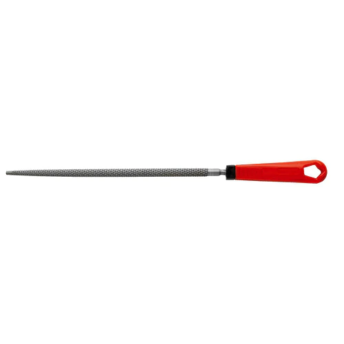 Facom 250mm, Second Cut, Round Engineers File With Soft-Grip Handle