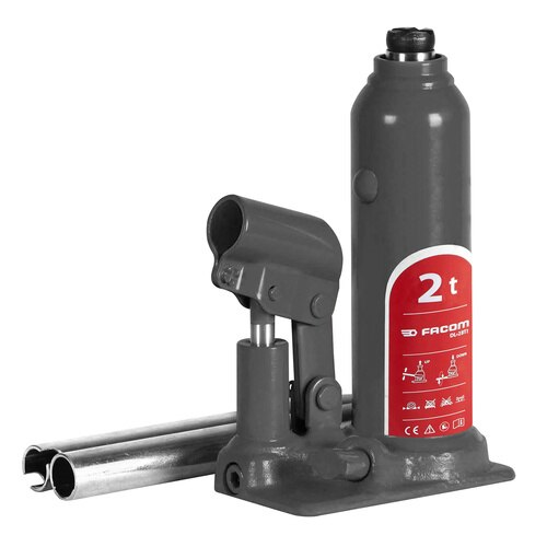 Facom Bottle Jack, 8t Maximum Load, 198mm - 394mm Maximum Range