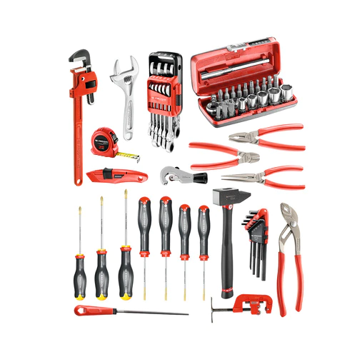 CM.200A | Facom 67 Piece Plumber Tool Set Tool Kit with Foam Inlay | RS