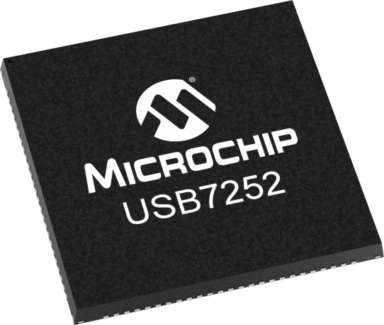 Hub USB Microchip, USB7252/KDX 2 USB USB C