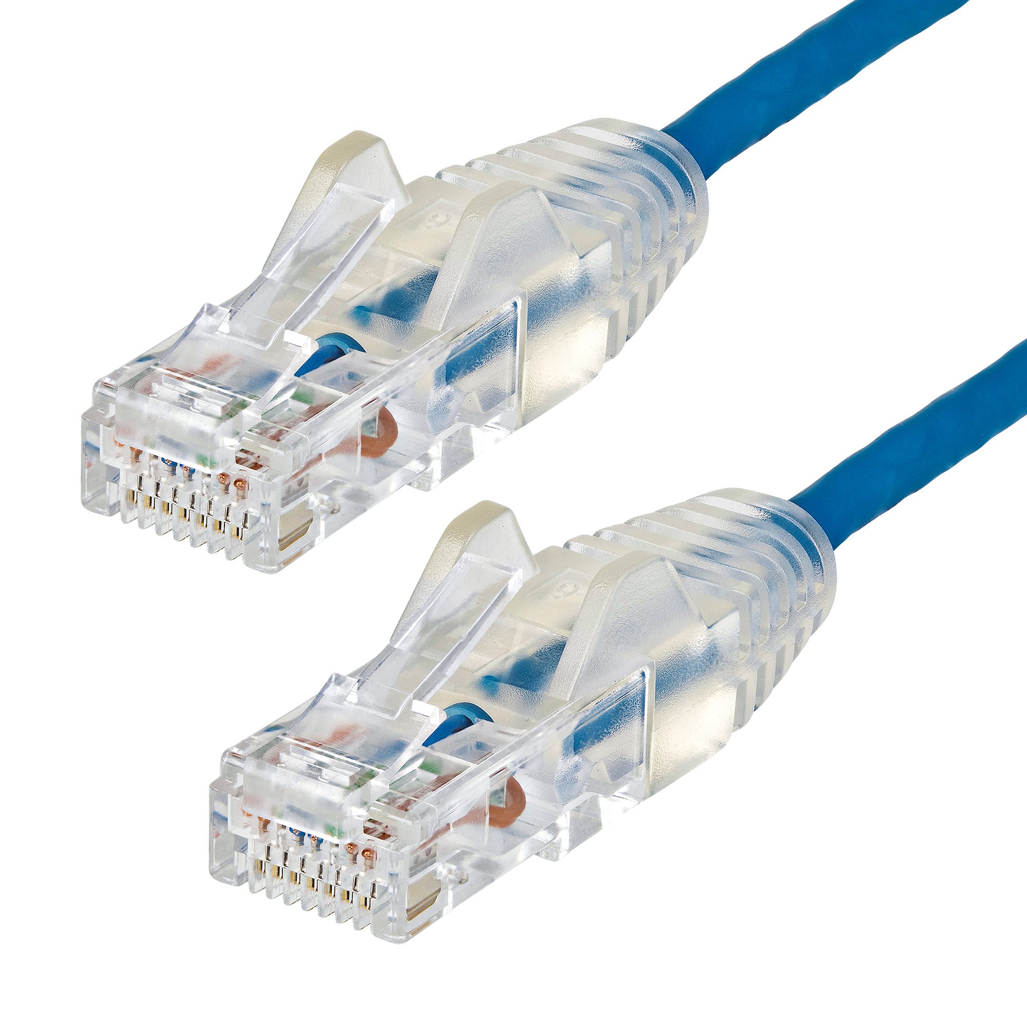 StarTech.com Cat6 Ethernet Cable Straight, RJ45 to Straight RJ45, U/UTP Shield, Blue Al(OH)3 (Aluminium Hydroxide) EVA