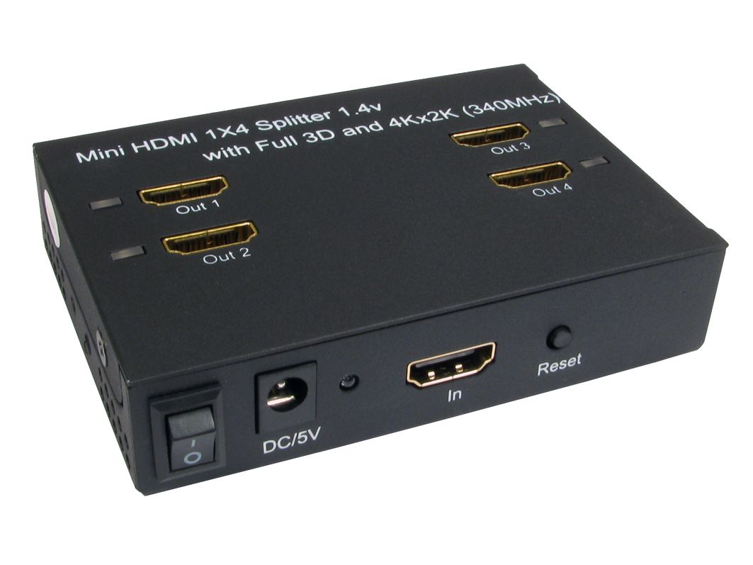 Rs Pro 4 Port 1 Input 4 Output Hdmi Splitter 4k Rs