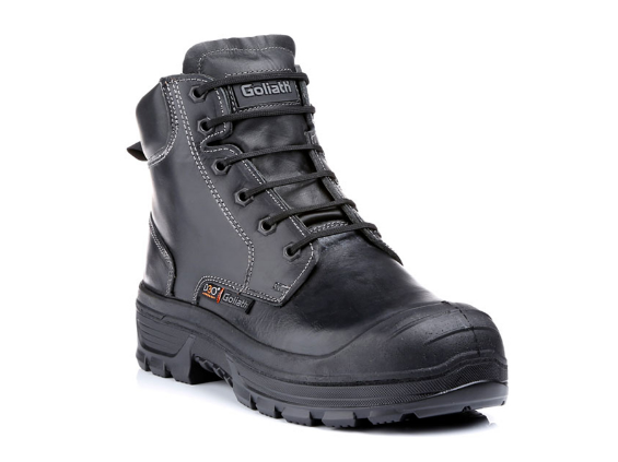 Goliath F2AR1338 Black Aluminium Toe Capped Mens Safety Boots, UK 8, EU 42