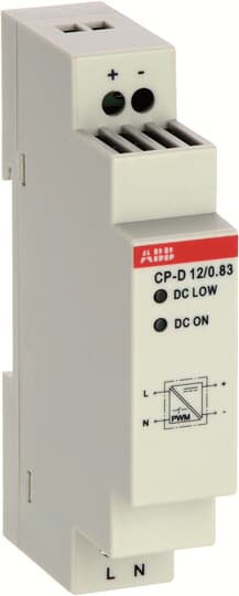 ABB CP DIN Rail Power Supply 12V dc Output, 830mA