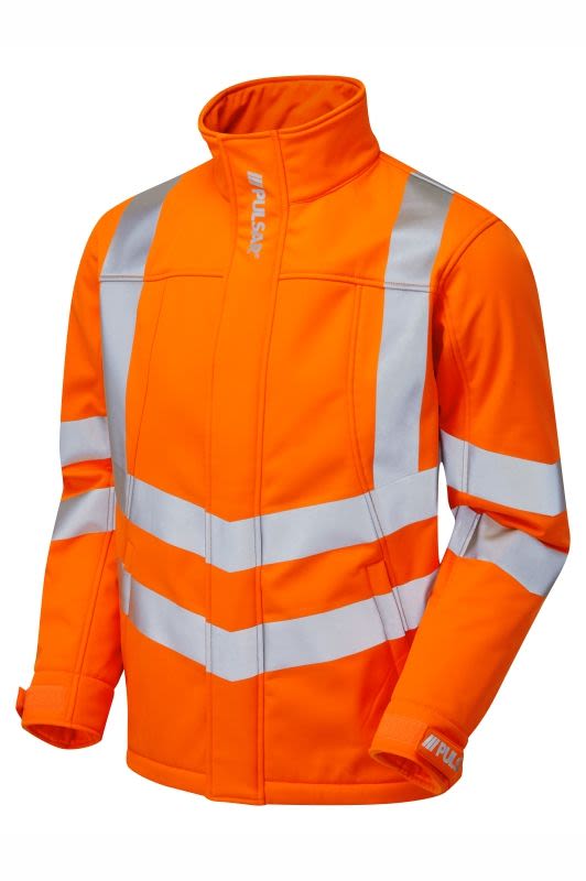 Praybourne Pulsar Orange Unisex Hi Vis Jacket, S