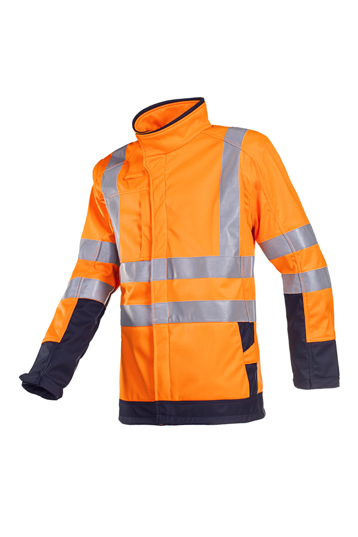 Veste haute visibilité Sioen Playford Protection contre les arcs électriques, Orange/bleu marine, taille XXL, Homme