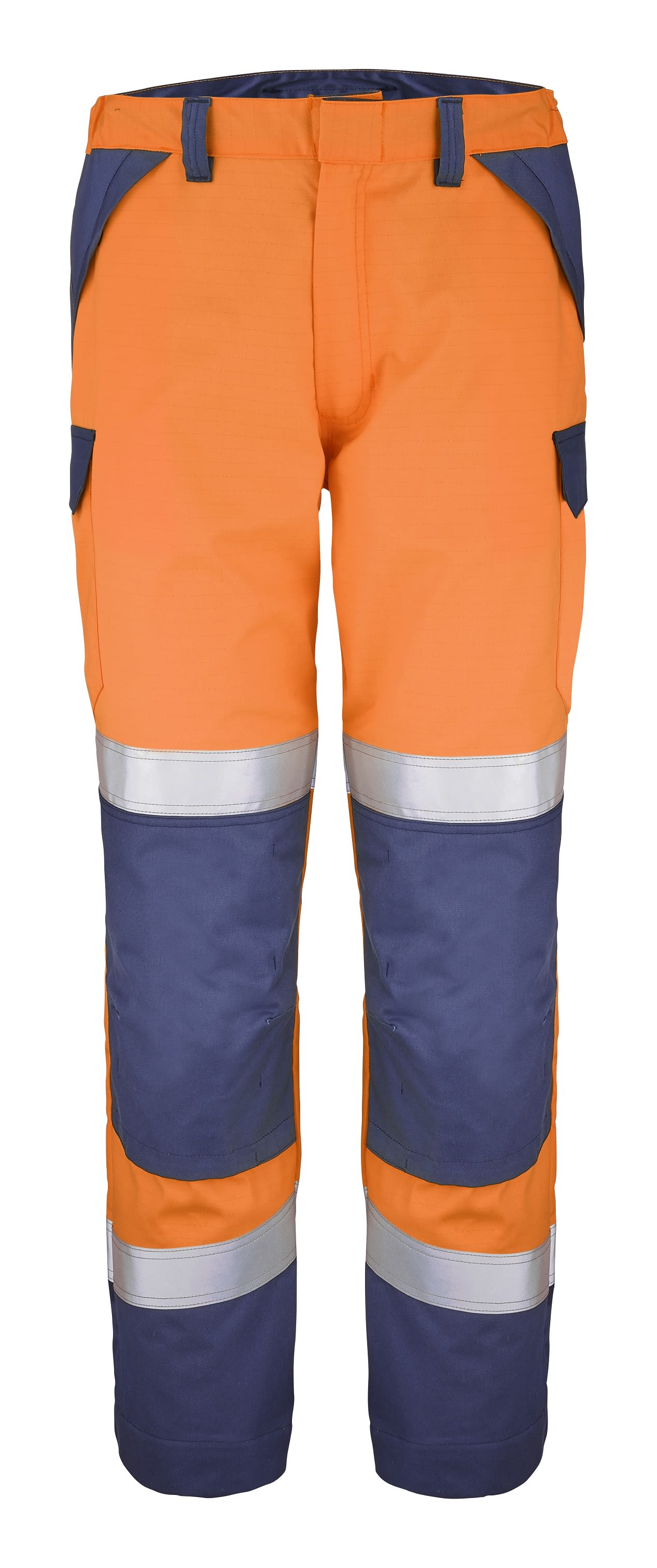 Pantalon haute visibilité Cepovett Safety Atex HV 300 XP, taille 2XL, Orange/bleu marine, Mixte, Ignifuge