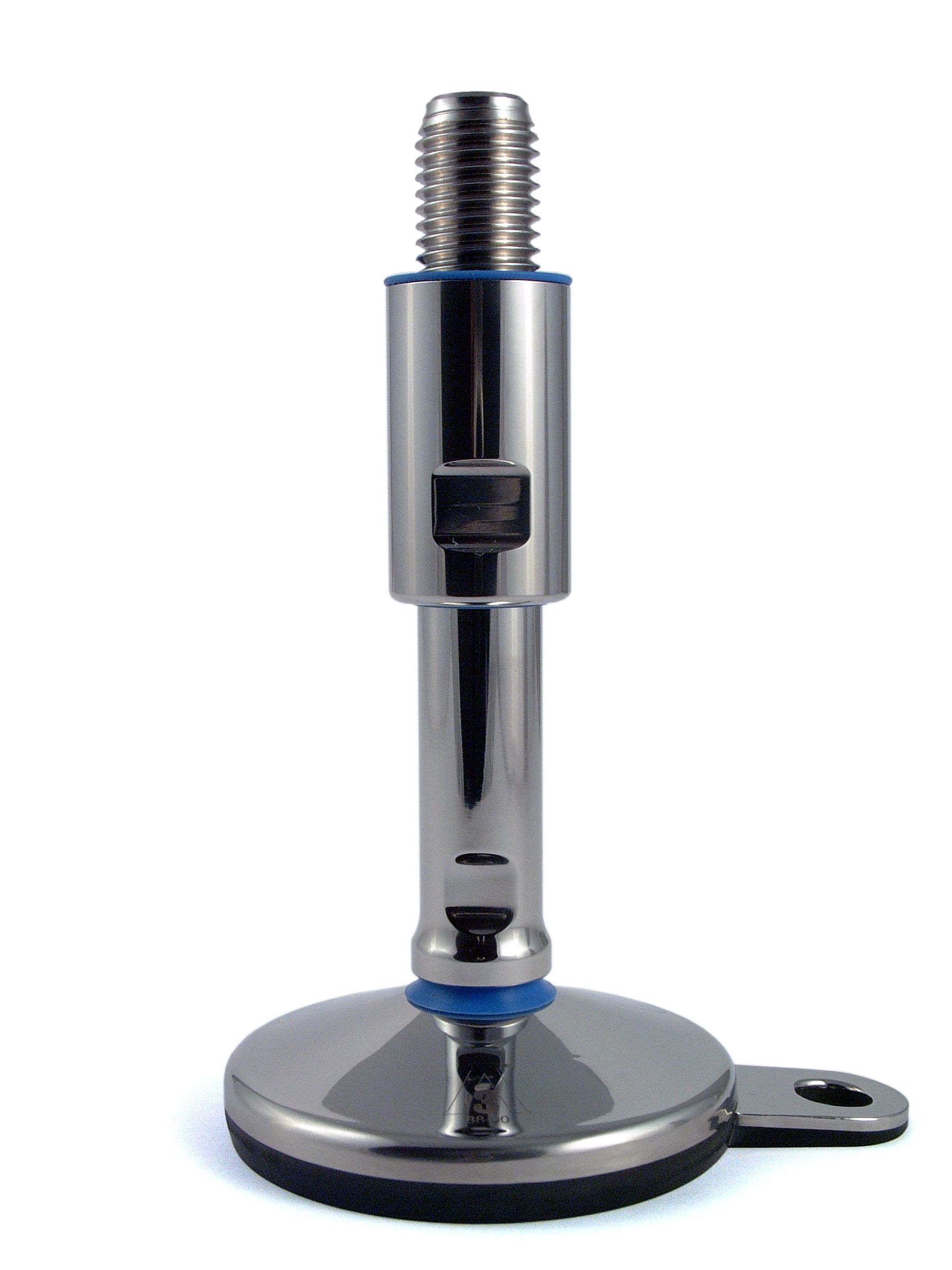 RS PRO M20 Stainless Steel Hygienic Adjustable Foot, 2500kg Static Load Capacity 15° Tilt Angle