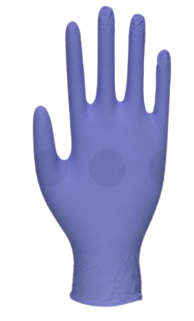 Uniglove Blue Nitrile Disposable Gloves, Size S