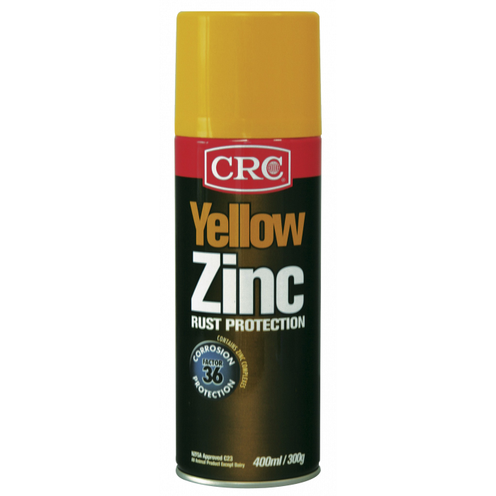CRC 400ml Yellow Satin Zinc Spray Paint