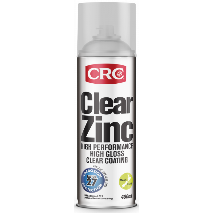 CRC 400ml Clear Gloss Zinc Spray Paint
