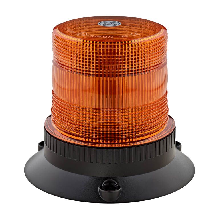 RS PRO Amber Flashing Beacon, 10 → 110 V, Base Mount, LED Bulb
