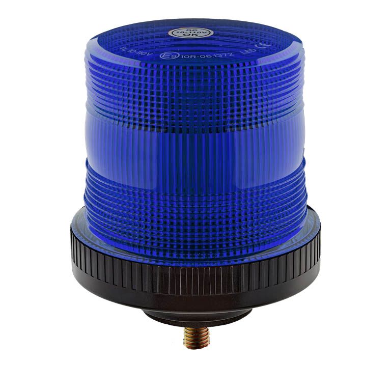 RS PRO Blue Flashing Beacon, 10 → 110 V, Base Mount, LED Bulb RS