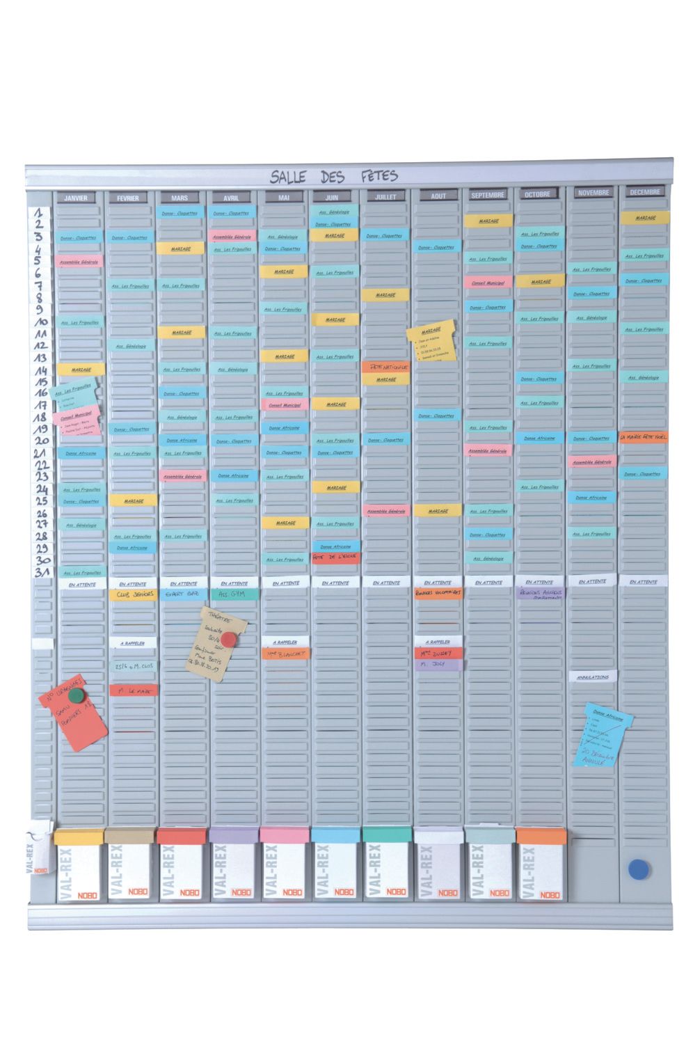 Nobo Yearly Magnetic Wall Planner