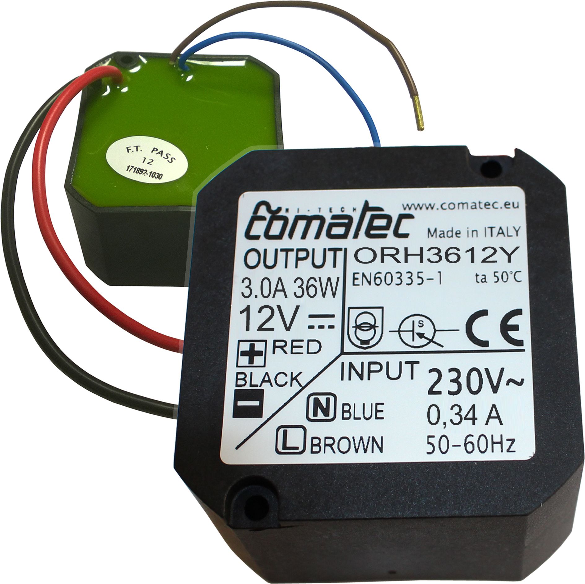 ORH 36 12 Y ORBIT Switching Power Supply, 230V ac Input, 12V dc