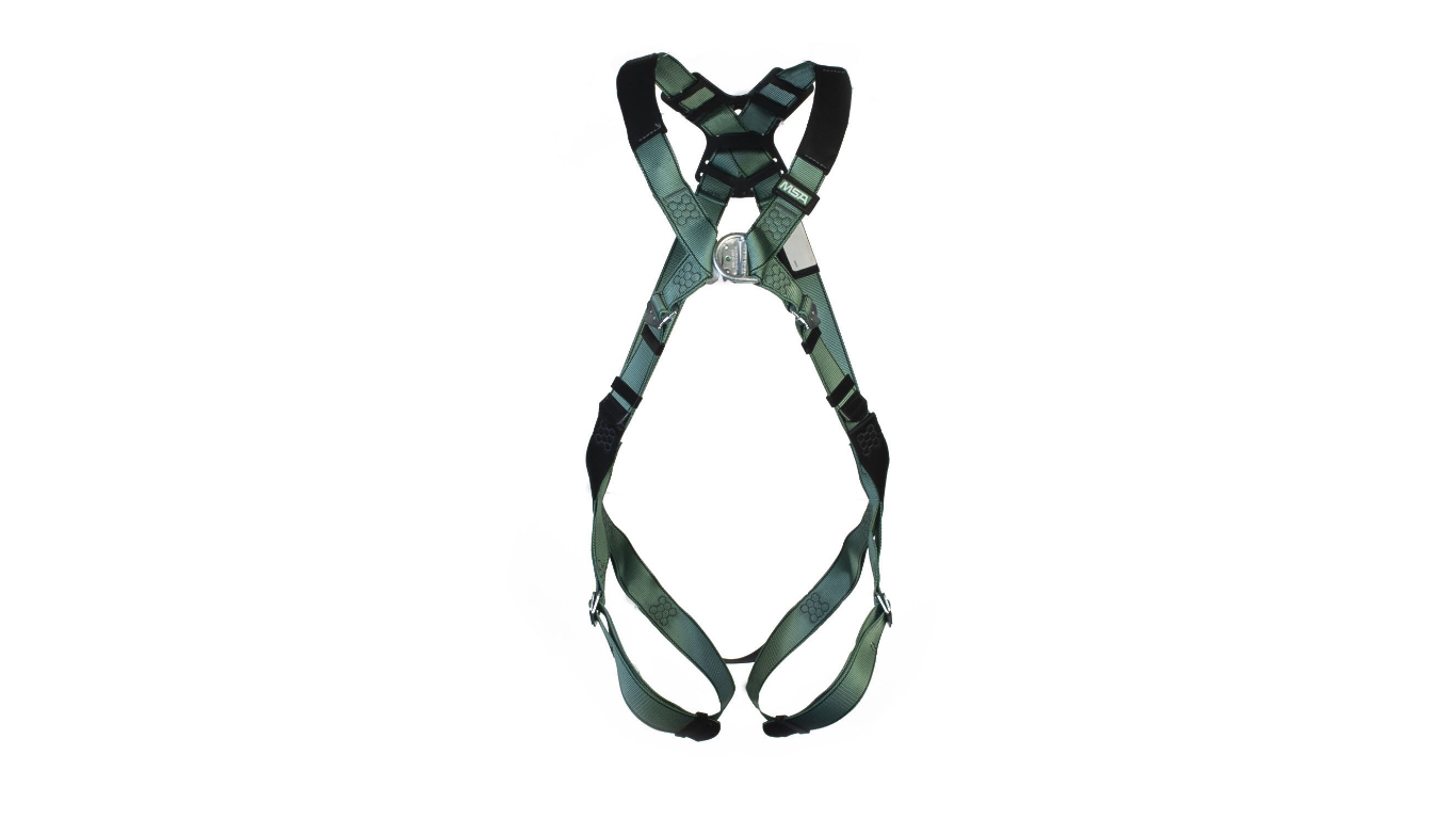 MSA Safety 10205850 Front, Rear Attachment Safety Harness, M/L