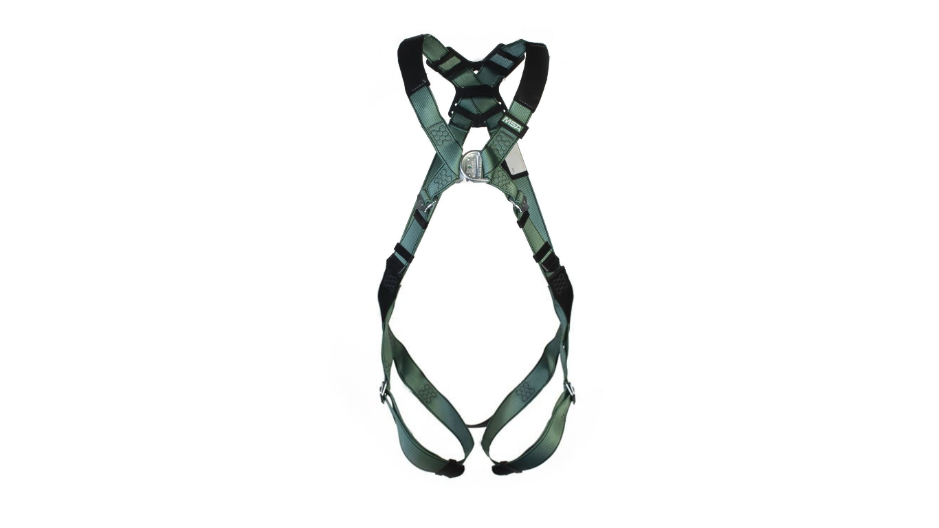 MSA Safety 10206041 Front, Rear Attachment Safety Harness ,XL