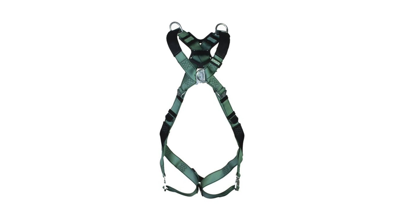 MSA Safety 10206046 Front, Rear Attachment Safety Harness ,M/L